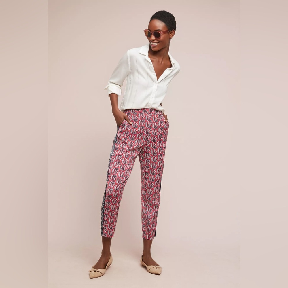 Anthropologie ett:twa Cardiff Printed Pull-on Pants Women’s Size XS NWT Boho - Picture 10 of 10